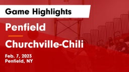 Penfield  vs Churchville-Chili  Game Highlights - Feb. 7, 2023