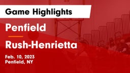 Penfield  vs Rush-Henrietta  Game Highlights - Feb. 10, 2023