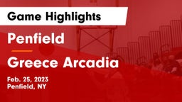 Penfield  vs Greece Arcadia  Game Highlights - Feb. 25, 2023