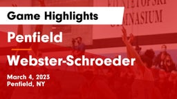 Penfield  vs Webster-Schroeder  Game Highlights - March 4, 2023