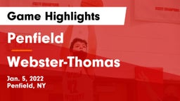 Penfield  vs Webster-Thomas  Game Highlights - Jan. 5, 2022
