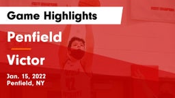 Penfield  vs Victor  Game Highlights - Jan. 15, 2022