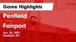Penfield  vs Fairport  Game Highlights - Jan. 28, 2022