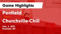 Penfield  vs Churchville-Chili  Game Highlights - Feb. 2, 2022