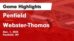 Penfield  vs Webster-Thomas  Game Highlights - Dec. 1, 2023