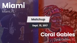 Matchup: Miami  vs. Coral Gables  2017