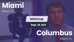 Matchup: Miami  vs. Columbus  2017