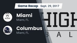 Recap: Miami  vs. Columbus  2017