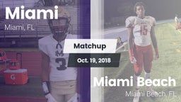 Matchup: Miami  vs. Miami Beach  2018