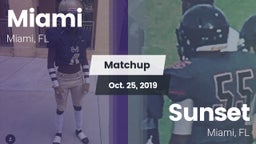 Matchup: Miami  vs. Sunset  2019