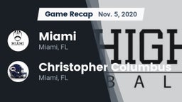 Recap: Miami  vs. Christopher Columbus  2020