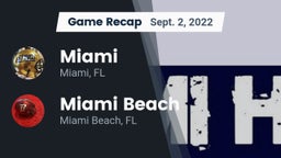 Recap: Miami  vs. Miami Beach  2022