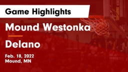 Mound Westonka  vs Delano  Game Highlights - Feb. 18, 2022