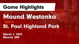 Mound Westonka  vs St. Paul Highland Park  Game Highlights - March 1, 2022