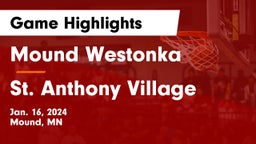 Mound Westonka  vs St. Anthony Village  Game Highlights - Jan. 16, 2024