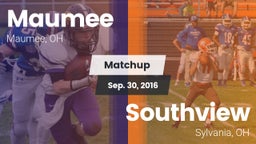 Matchup: Maumee  vs. Southview  2016