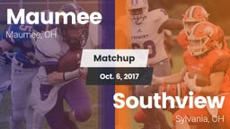 Matchup: Maumee  vs. Southview  2017