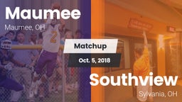 Matchup: Maumee  vs. Southview  2018