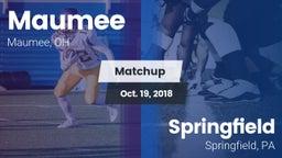Matchup: Maumee  vs. Springfield  2018