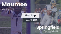 Matchup: Maumee  vs. Springfield  2019