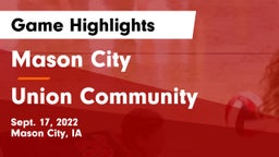 Mason City  vs Union Community  Game Highlights - Sept. 17, 2022