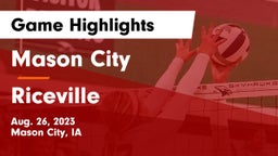 Mason City  vs Riceville Game Highlights - Aug. 26, 2023
