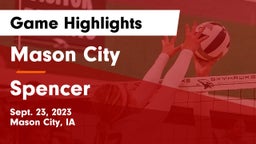 Mason City  vs Spencer  Game Highlights - Sept. 23, 2023