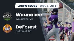 Recap: Waunakee  vs. DeForest  2018