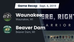 Recap: Waunakee  vs. Beaver Dam  2019