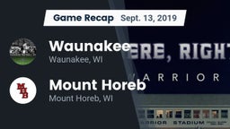 Recap: Waunakee  vs. Mount Horeb  2019