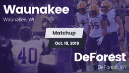 Matchup: Waunakee  vs. DeForest  2019