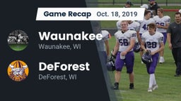 Recap: Waunakee  vs. DeForest  2019