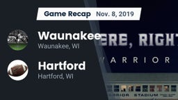 Recap: Waunakee  vs. Hartford  2019