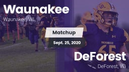 Matchup: Waunakee  vs. DeForest  2020