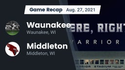 Recap: Waunakee  vs. Middleton  2021