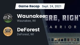 Recap: Waunakee  vs. DeForest  2021