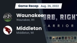 Recap: Waunakee  vs. Middleton  2022