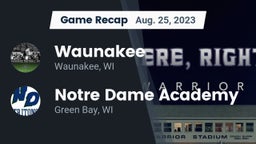 Recap: Waunakee  vs. Notre Dame Academy 2023