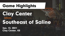 Clay Center  vs Southeast of Saline  Game Highlights - Jan. 12, 2021
