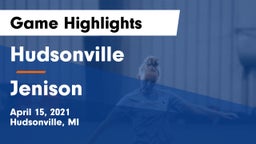 Hudsonville  vs Jenison  Game Highlights - April 15, 2021