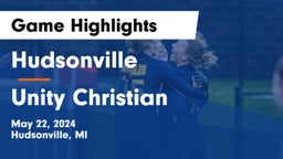 Hudsonville  vs Unity Christian  Game Highlights - May 22, 2024