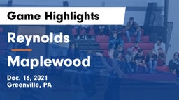 Reynolds  vs Maplewood  Game Highlights - Dec. 16, 2021