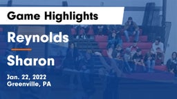Reynolds  vs Sharon  Game Highlights - Jan. 22, 2022