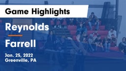 Reynolds  vs Farrell  Game Highlights - Jan. 25, 2022
