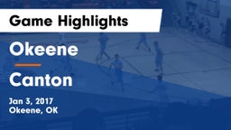Okeene  vs Canton  Game Highlights - Jan 3, 2017