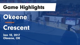 Okeene  vs Crescent  Game Highlights - Jan 10, 2017