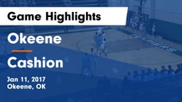 Okeene  vs Cashion  Game Highlights - Jan 11, 2017