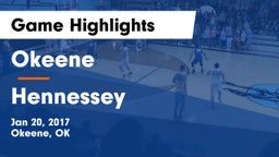 Okeene  vs Hennessey  Game Highlights - Jan 20, 2017