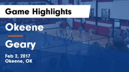 Okeene  vs Geary  Game Highlights - Feb 2, 2017