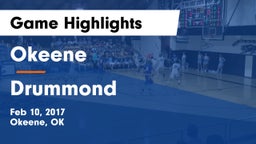 Okeene  vs Drummond  Game Highlights - Feb 10, 2017